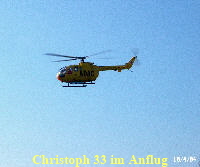 Christoph 33 im Anflug