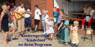 Kindertagesstätte Kinderland bei ihrem Programm
