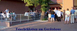 Feierlichkeiten am Gerätehaus